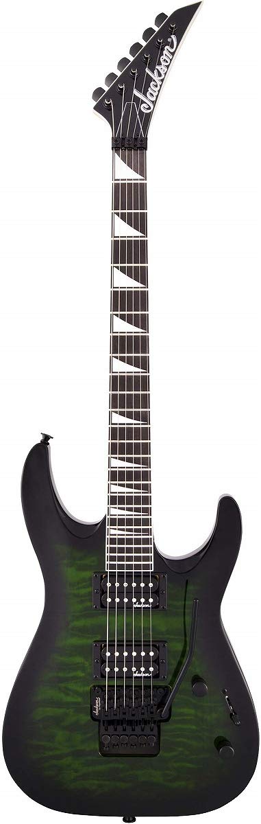 Jackson JS Series Dinky Arch Top JS32Q DKA 6-String Electric Guitar with Dual Jackson High-Output Humbucking Pickups (Right-Handed, Transparent Green Burst)