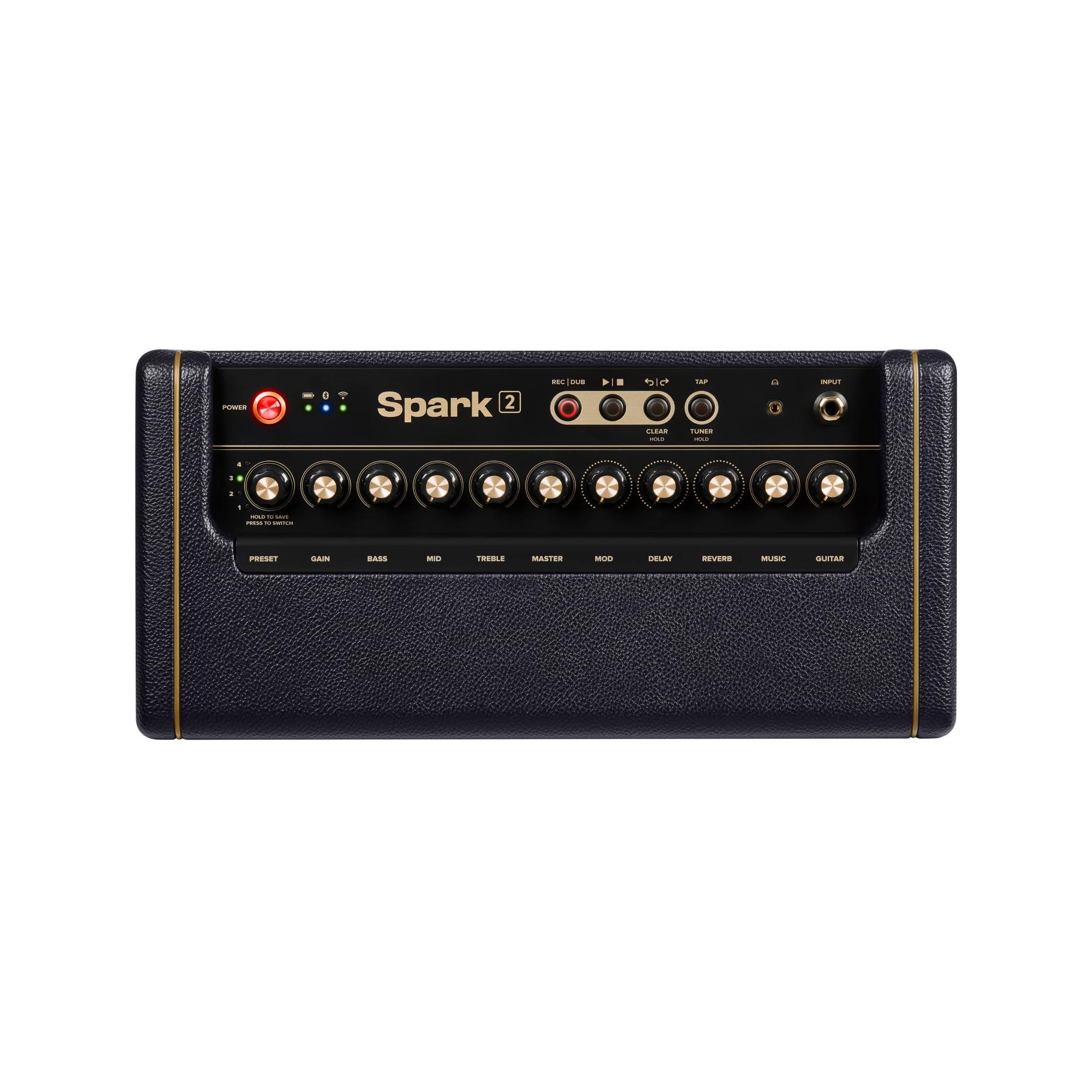 Positive Grid Spark 2 50W Smart Guitar Practice Amp & Bluetooth Speaker with Built-in Looper, AI Features & Smart App for Electric, Acoustic, & Bass Guitar