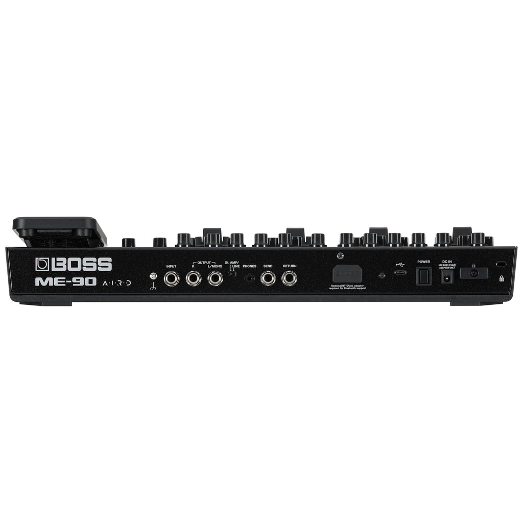 BOSS ME-90 Guitar Multi-Effects | All-In-One Guitar Processor | 11 Onboard AIRD Amp Models | 60 Effects derived from the GT-1000 | 8 Multi-Function Footswitches & Redesigned Expression Pedal