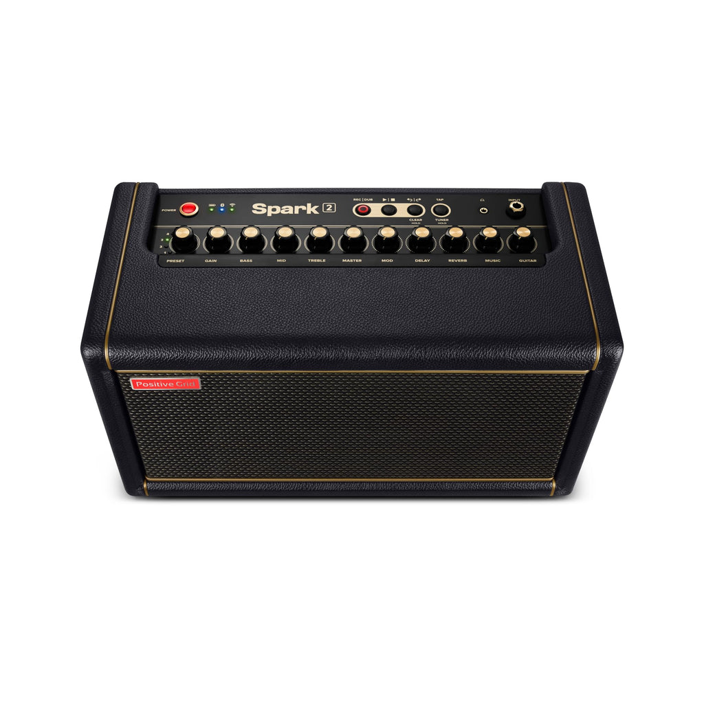 Positive Grid Spark 2 50W Smart Guitar Practice Amp & Bluetooth Speaker with Built-in Looper, AI Features & Smart App for Electric, Acoustic, & Bass Guitar