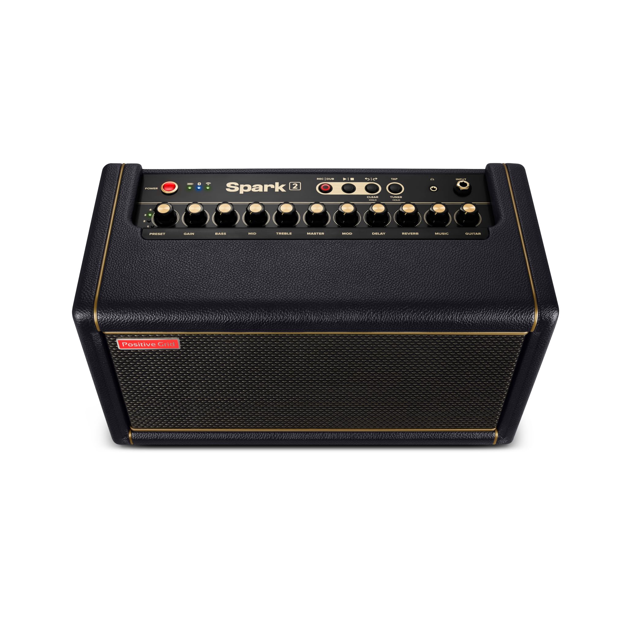 Positive Grid Spark 2 50W Smart Guitar Practice Amp & Bluetooth Speaker with Built-in Looper, AI Features & Smart App for Electric, Acoustic, & Bass Guitar