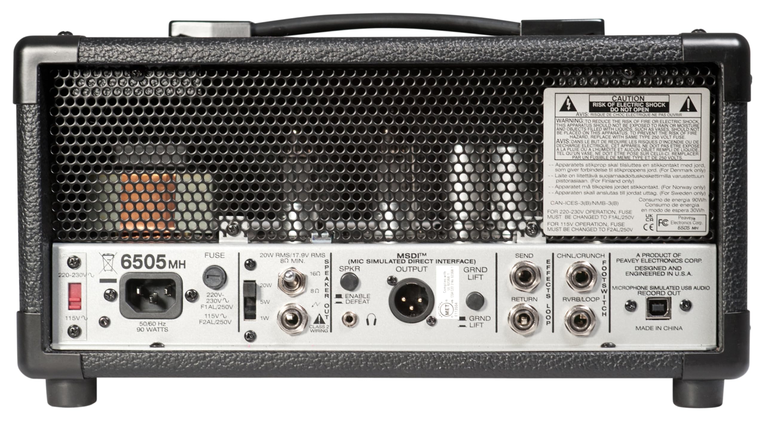 Peavey 6505 Mini Guitar Amplifier Head, 6505 MH 20W