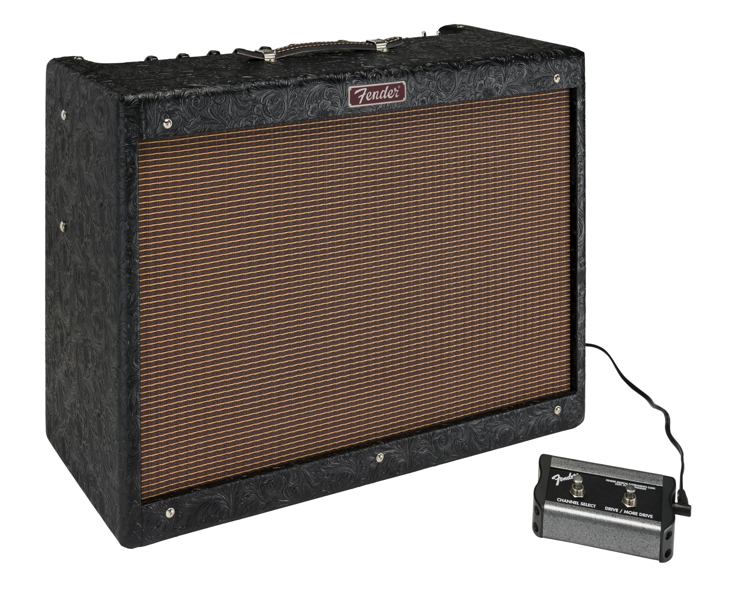Fender Hot Rod Deluxe 30th Anniversary 40-Watt 1x12-Inch Guitar Combo Amplifier, Black Western Vinyl