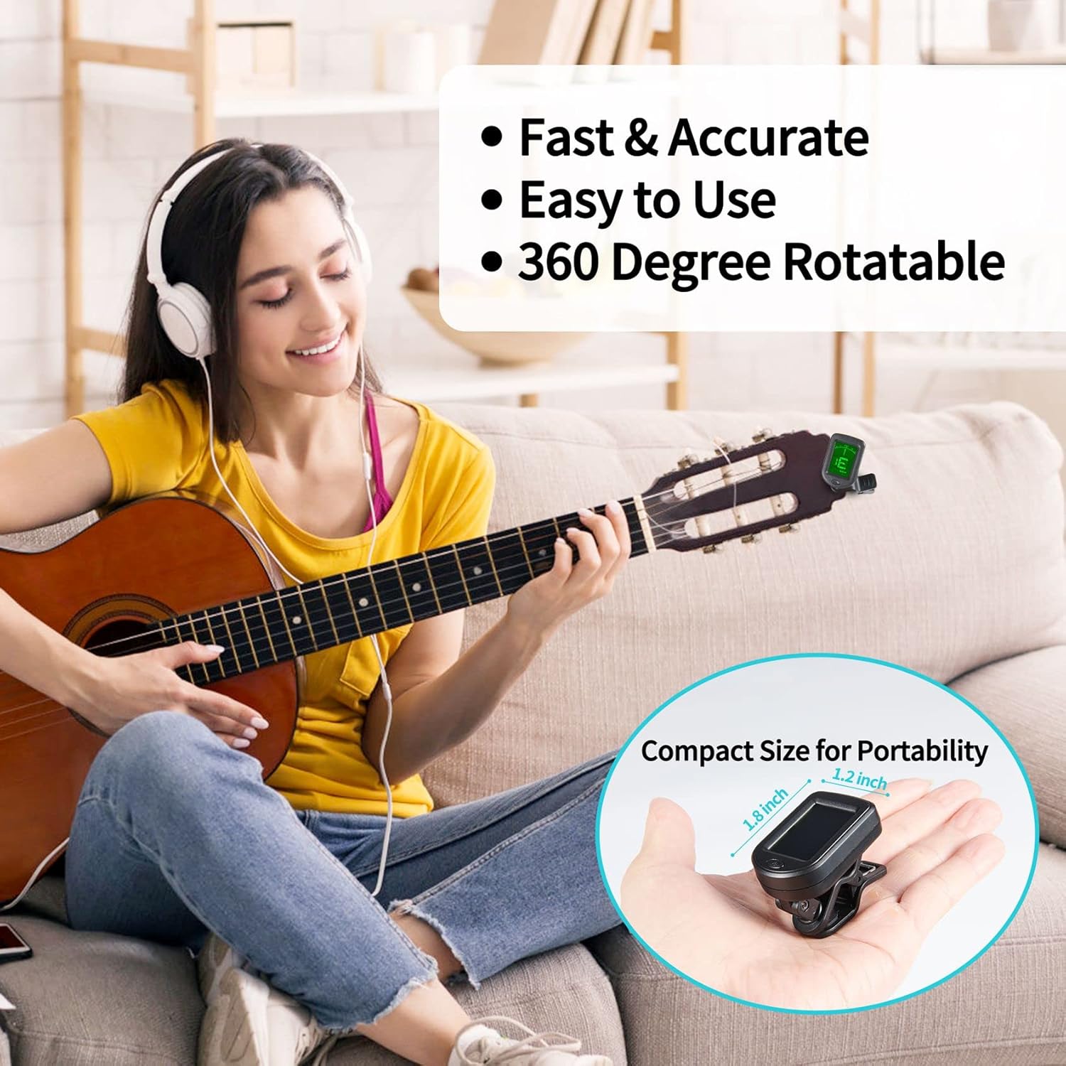 Clip-on tuner